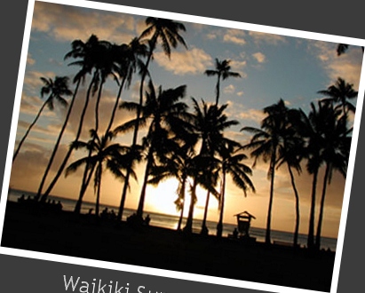 Waikiki Sunset #7058